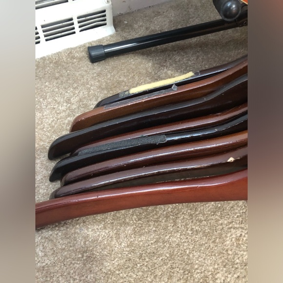 Polo Ralph Lauren Dark Brown Walnut Wooden Shirt Hangers Set of 20 - Picture 4 of 4